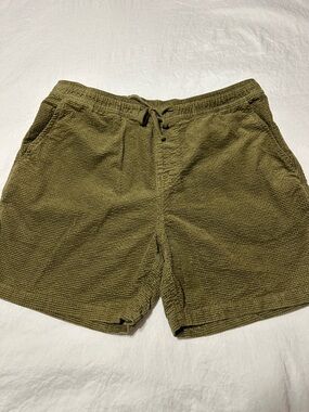 Katin Men’s Olive Green Waffle Knit Athletic Shorts